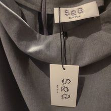 Load image into Gallery viewer, Rare Sea Broderie-anglaise Grey Wool Twill Skirt Size M