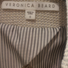 Load image into Gallery viewer, Veronica Beard Silver and Bone Tweed Blazer Size 0