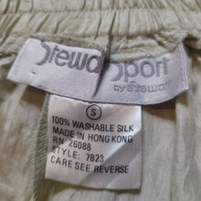 Load image into Gallery viewer, 90s Vintage Silk Shorts Womens Washable Silk Shorts Vintage Cloting Labels Stewart Sport Lucille Golden Vintage 
