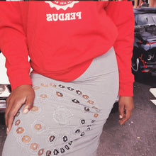 Load image into Gallery viewer, Rare Sea Broderie-anglaise Grey Wool Twill Skirt Size M