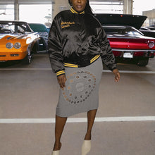 Load image into Gallery viewer, Rare Sea Broderie-anglaise Grey Wool Twill Skirt Size M