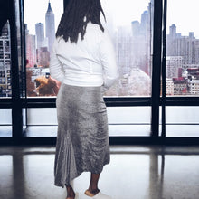 Load image into Gallery viewer, Vintage 90s Metallic Maxi Skirt Size XL