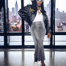 Load image into Gallery viewer, Vintage 90s Metallic Maxi Skirt Size XL