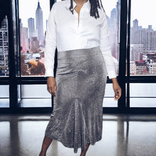 Load image into Gallery viewer, Vintage 90s Metallic Maxi Skirt Size XL