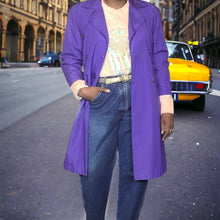 Load image into Gallery viewer, Vintage 90s J Gallery Hooded Trench Coat Size M