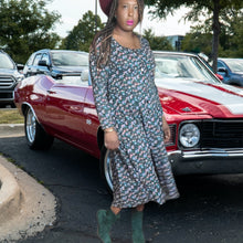 Load image into Gallery viewer, 90s Maggie Lawrence Collection Vintage Mini Floral Print Maxi Dress Size L