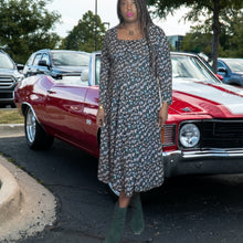 Load image into Gallery viewer, 90s Maggie Lawrence Collection Vintage Mini Floral Print Maxi Dress Size L