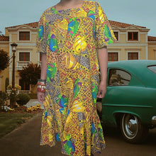 Load image into Gallery viewer, 60s Vintage MuMU , Mrs Roper- Lucille Golden Vintage Dresses
