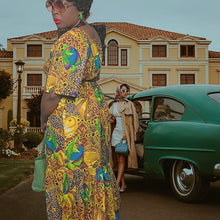 Load image into Gallery viewer, 60s Vintage MuMU , Mrs Roper- Lucille Golden Vintage Dresses