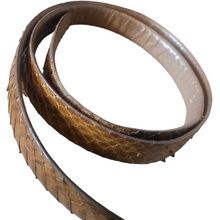 Load image into Gallery viewer, 70s Vintage Snakeskin Belt Size L