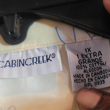 Load image into Gallery viewer, 90s Vintage Cabin Creek Cotton Button Up Shirt Sizs XL