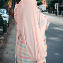 Load image into Gallery viewer, Bishop Sleeve Crop Blouse Size L