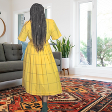 Load image into Gallery viewer, 1980s Vintage Ronnie Heller Designs For Miss Bergdorf Now Plaid 100% Cotton Dress