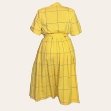 Load image into Gallery viewer, 1980s Vintage Ronnie Heller Designs For Miss Bergdorf Now Plaid 100% Cotton Dress