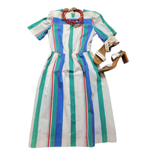 Load image into Gallery viewer, 1970s Vintage Leslie Fay Stripe Size M