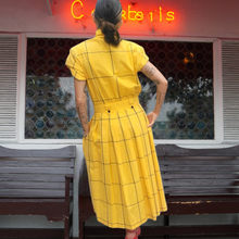 Load image into Gallery viewer, 1980s Vintage Ronnie Heller Designs For Miss Bergdorf Now Plaid 100% Cotton Dress