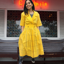 Load image into Gallery viewer, 1980s Vintage Ronnie Heller Designs For Miss Bergdorf Now Plaid 100% Cotton Dress