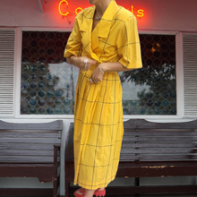 Load image into Gallery viewer, 1980s Vintage Ronnie Heller Designs For Miss Bergdorf Now Plaid 100% Cotton Dress