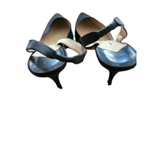 Load image into Gallery viewer, Manolo Blahnik Carolyne Satin Pointy Toe Black Slingback Pumps Size 40/10