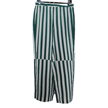 Load image into Gallery viewer, AYR The Flow State Green Stripe Silk Pant Size M