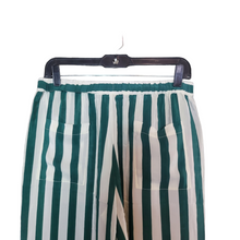 Load image into Gallery viewer, AYR The Flow State Green Stripe Silk Pant Size M