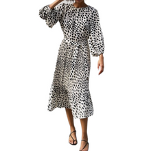 Load image into Gallery viewer, AYR Who's She Hot Dot Dress Size M Lucille Golden Vintage Preowned Womens Dresses