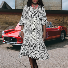 Load image into Gallery viewer, AYR Who's She Hot Dot Dress Size M