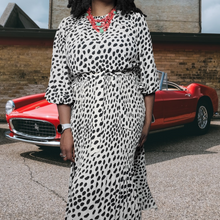 Load image into Gallery viewer, AYR Who's She Hot Dot Dress Size M