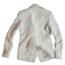 Load image into Gallery viewer, Veronica Beard Silver and Bone Tweed Blazer Size 0