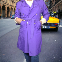 Load image into Gallery viewer, Vintage 90s J Gallery Hooded Trench Coat Size M