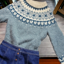 Load image into Gallery viewer, Sandra Kaufmann Handmade Knit Wool Sweater Size L