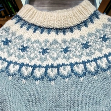 Load image into Gallery viewer, Sandra Kaufmann Handmade Knit Wool Sweater Size L