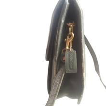 Load image into Gallery viewer, 1970s Coach Combination Lock Leather Briefcase Green Messenger Bag
