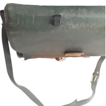 Load image into Gallery viewer, 1970s Coach Combination Lock Leather Briefcase Green Messenger Bag