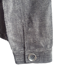 Load image into Gallery viewer, Armani Collezioni Antinea srl Chenile Woven Ruffle Trim Blazer Size 12 Black