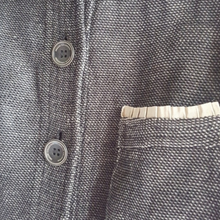 Load image into Gallery viewer, Armani Collezioni Antinea srl Chenile Woven Ruffle Trim Blazer Size 12 Black