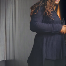 Load image into Gallery viewer, BERRETTI Purple Belted Cardigan Size M