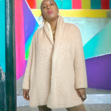 Load image into Gallery viewer, Vintage Wool & Mohair Teddy Bear Swing Coat Size 8