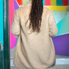 Load image into Gallery viewer, Vintage Wool & Mohair Teddy Bear Swing Coat Size 8