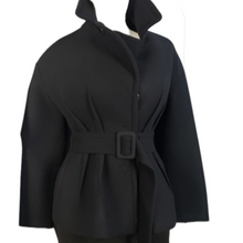 Load image into Gallery viewer, DKNY Wool Neoprene Lined Cropped Jacket Size S