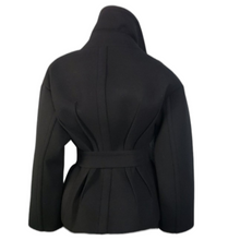 Load image into Gallery viewer, DKNY Wool Neoprene Lined Cropped Jacket Size S