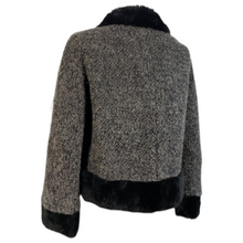 Load image into Gallery viewer, Vintage Seymour Fox Goldrings Couture Wool Boucle Faux Fur Collar Coat Jacket Size M