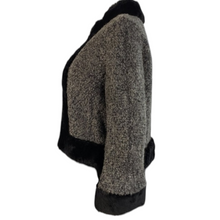Load image into Gallery viewer, Vintage Seymour Fox Goldrings Couture Wool Boucle Faux Fur Collar Coat Jacket Size M