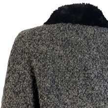 Load image into Gallery viewer, Vintage Seymour Fox Goldrings Couture Wool Boucle Faux Fur Collar Coat Jacket Size M