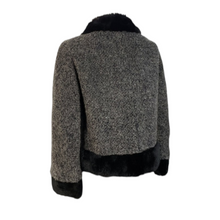 Load image into Gallery viewer, Vintage Seymour Fox Goldrings Couture Wool Boucle Faux Fur Collar Coat Jacket Size M