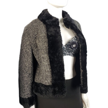 Load image into Gallery viewer, Vintage Seymour Fox Goldrings Couture Wool Boucle Faux Fur Collar Coat Jacket Size M