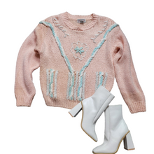 Load image into Gallery viewer, 80s Womens Vintage Sweater Spice of Life Sweater Size M