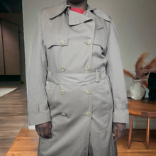 Load image into Gallery viewer, Vintage Trenchcoat Gender Neutral Tan Size L
