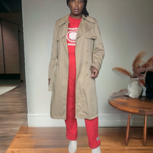 Load image into Gallery viewer, Vintage Trenchcoat Gender Neutral Tan Size L