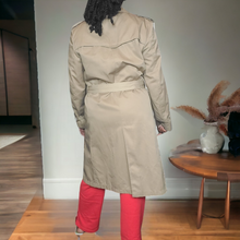 Load image into Gallery viewer, Vintage Trenchcoat Gender Neutral Tan Size L